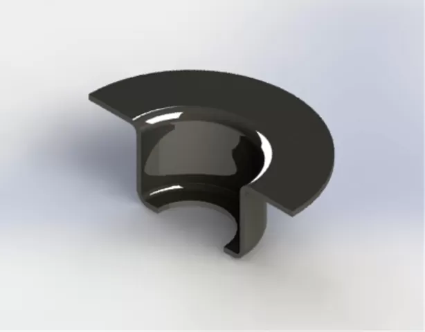 A2,25: Caneca 5” Ø123x33mm (Ajuste Rolamento Ø47 e Ø52mm) #2,25mm - Imagem 2