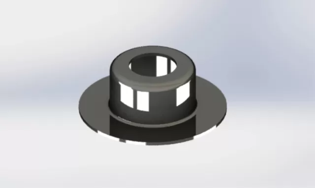 A2,25: Caneca 4" Ø100X33mm (Ajuste Rolamento Ø47mm) #2,25mm