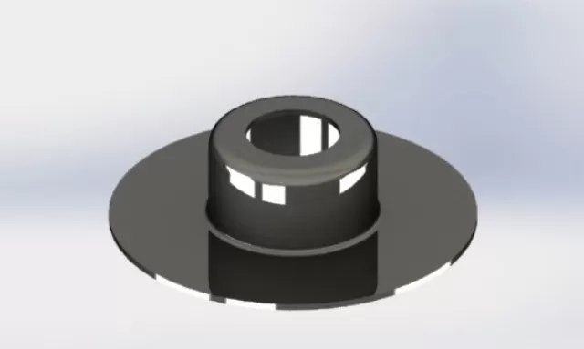 A2,25: Caneca 5” Ø123x33mm (Ajuste Rolamento Ø47 e Ø52mm) #2,25mm